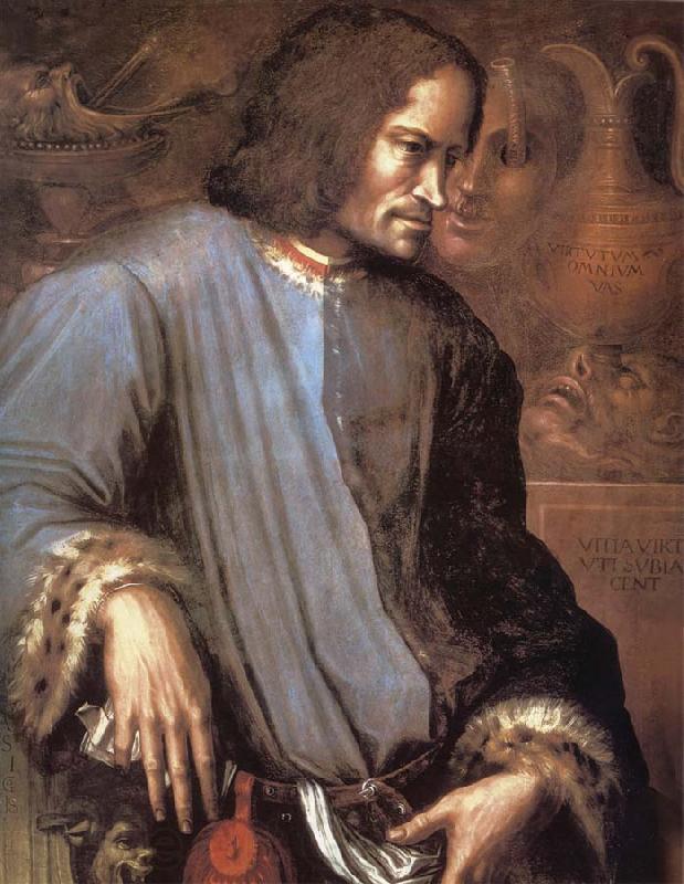 Giorgio Vasari Portrat of Lorenzo de Medici Norge oil painting art
